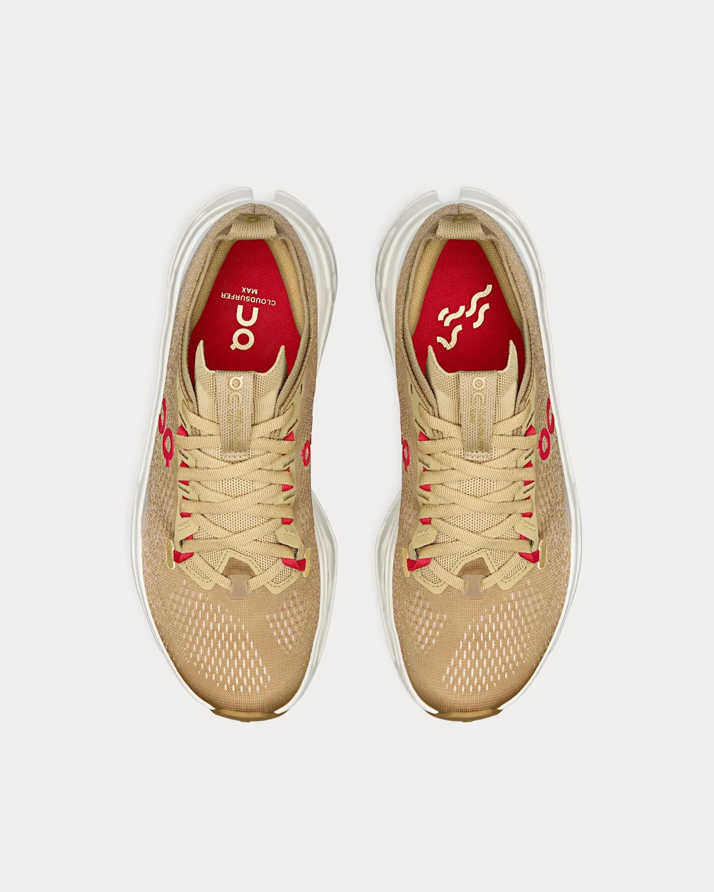 On â€?Cloudsurfer Max ‘Year of the Horseâ€?Chai / Ivory Running Shoes